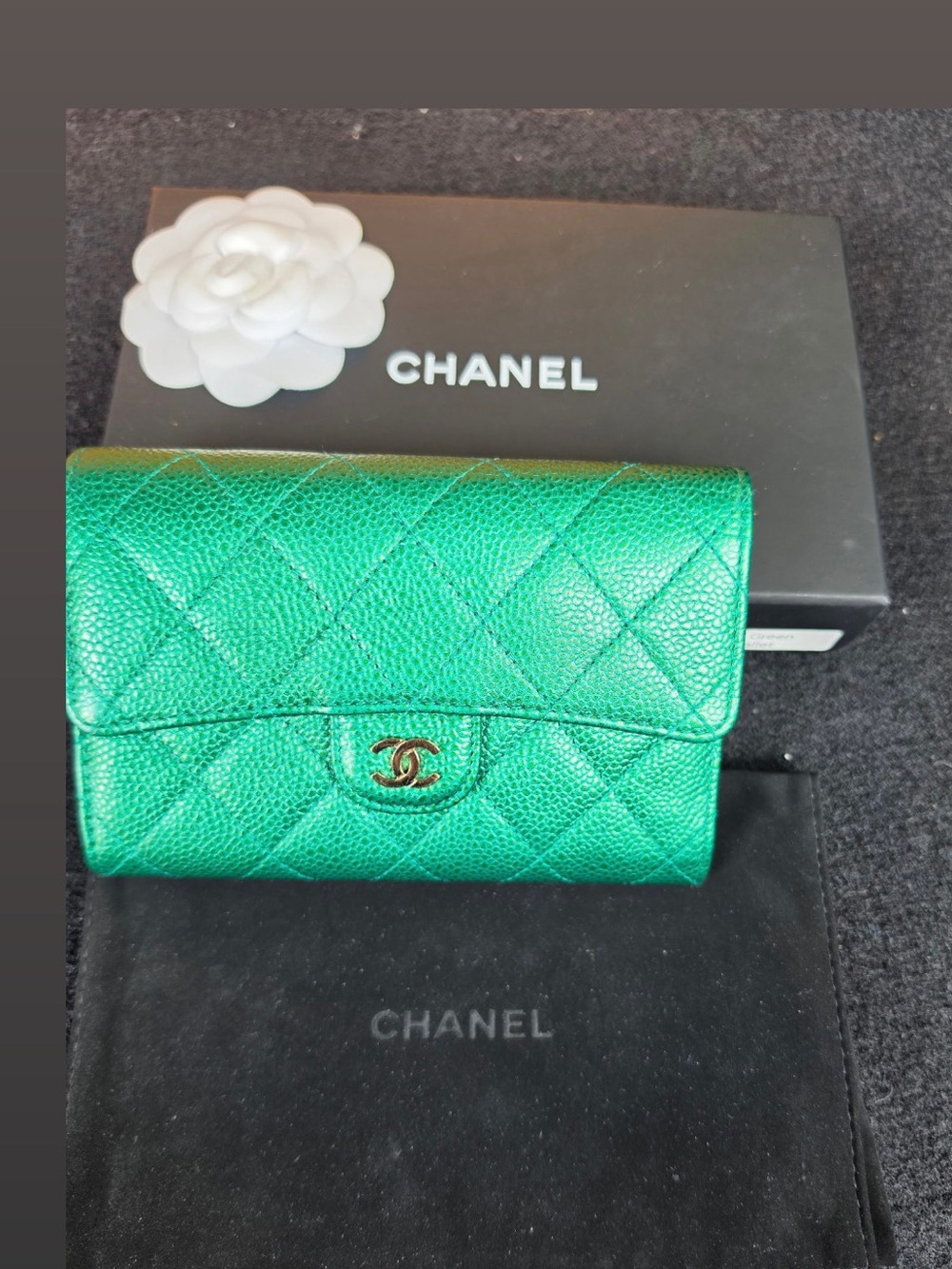 Chanel Emerald wallet